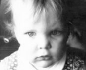 Corinne als kleuter.