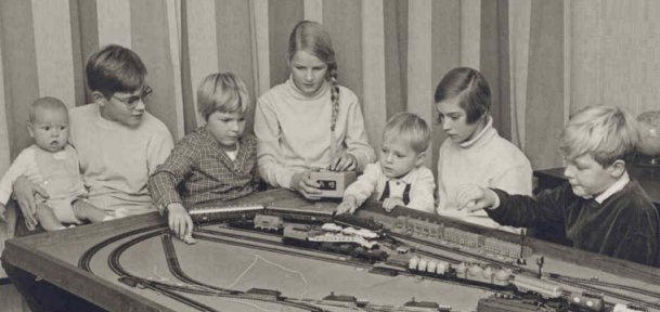 broers en zussen van David. [foto gemaakt omstreeks 1968]